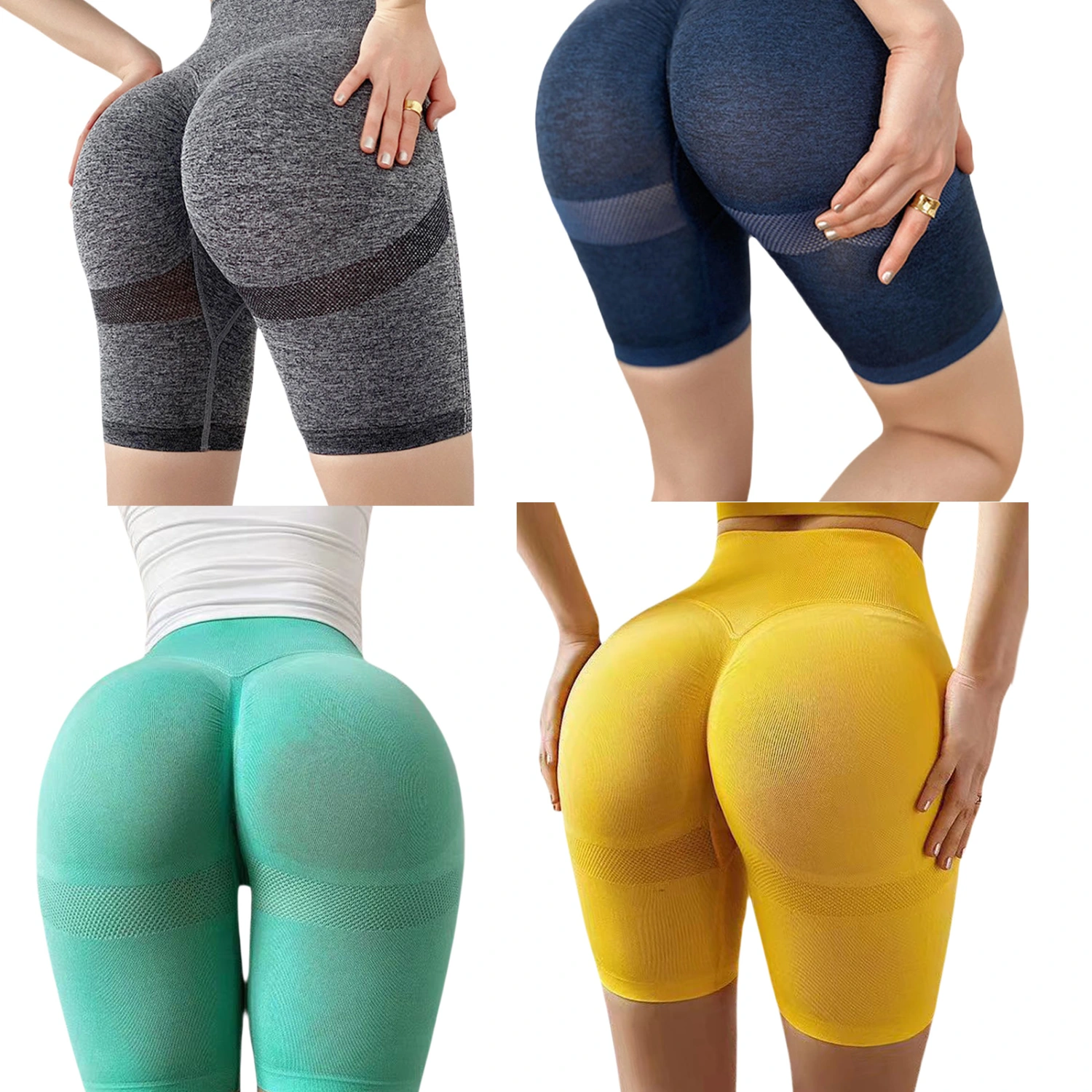 Women's Solid Color Slimming Short Pants for Daily and Exercise