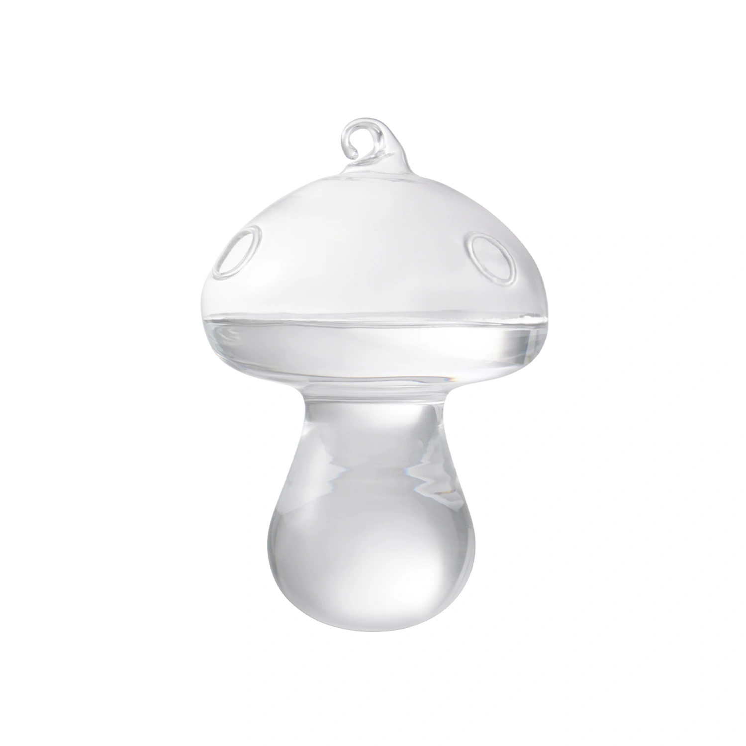 Hanging Glass Flower Planter, Mushroom Shape Clear Hydroponic Vase