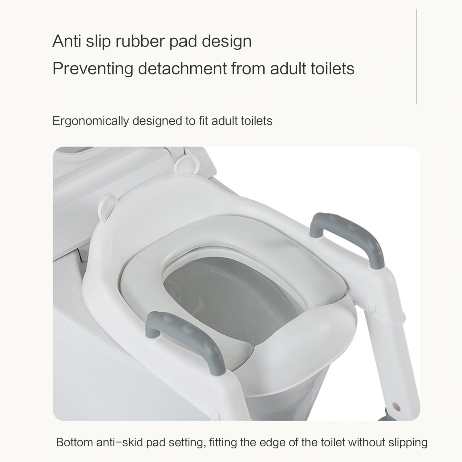 Potty Training Seat, Toddler Toilet Seat with Anti-Slip Step Ladder