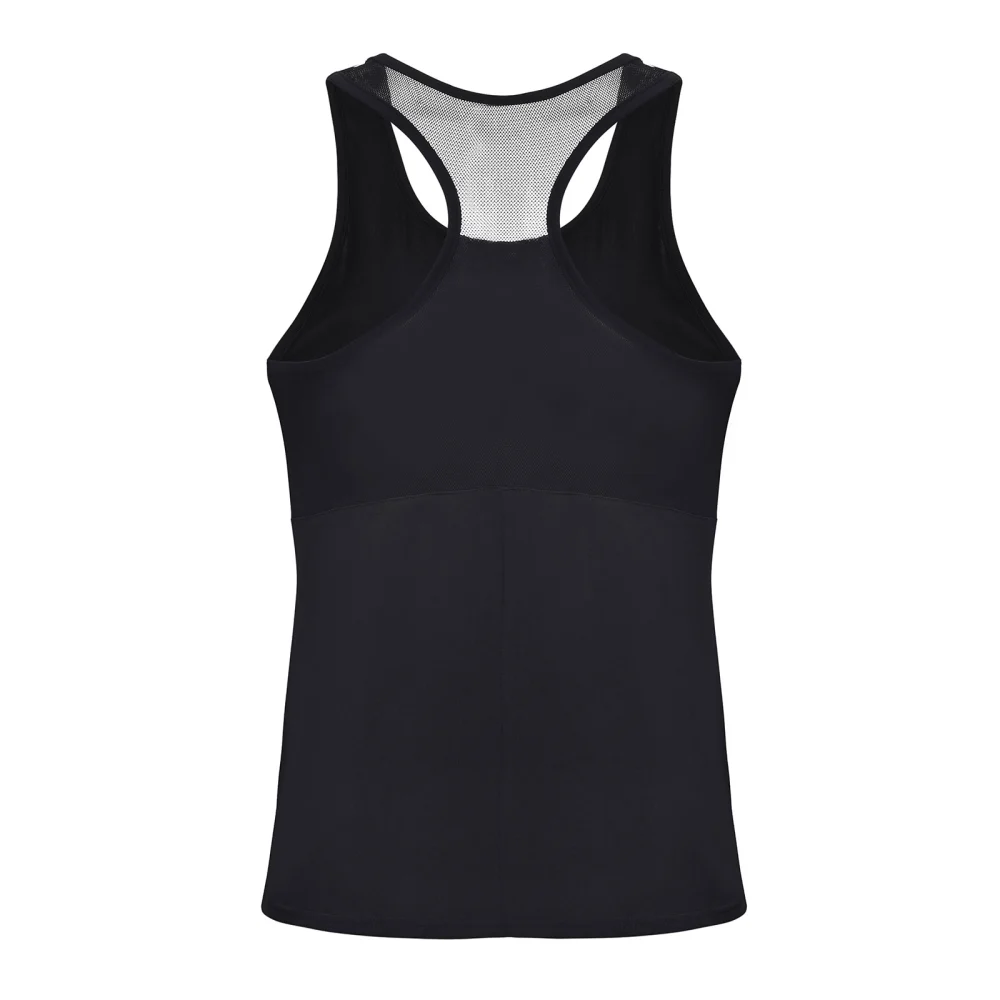 Women Loose Style Vest, Solid Color Sleeveless U-shaped Neck Tops