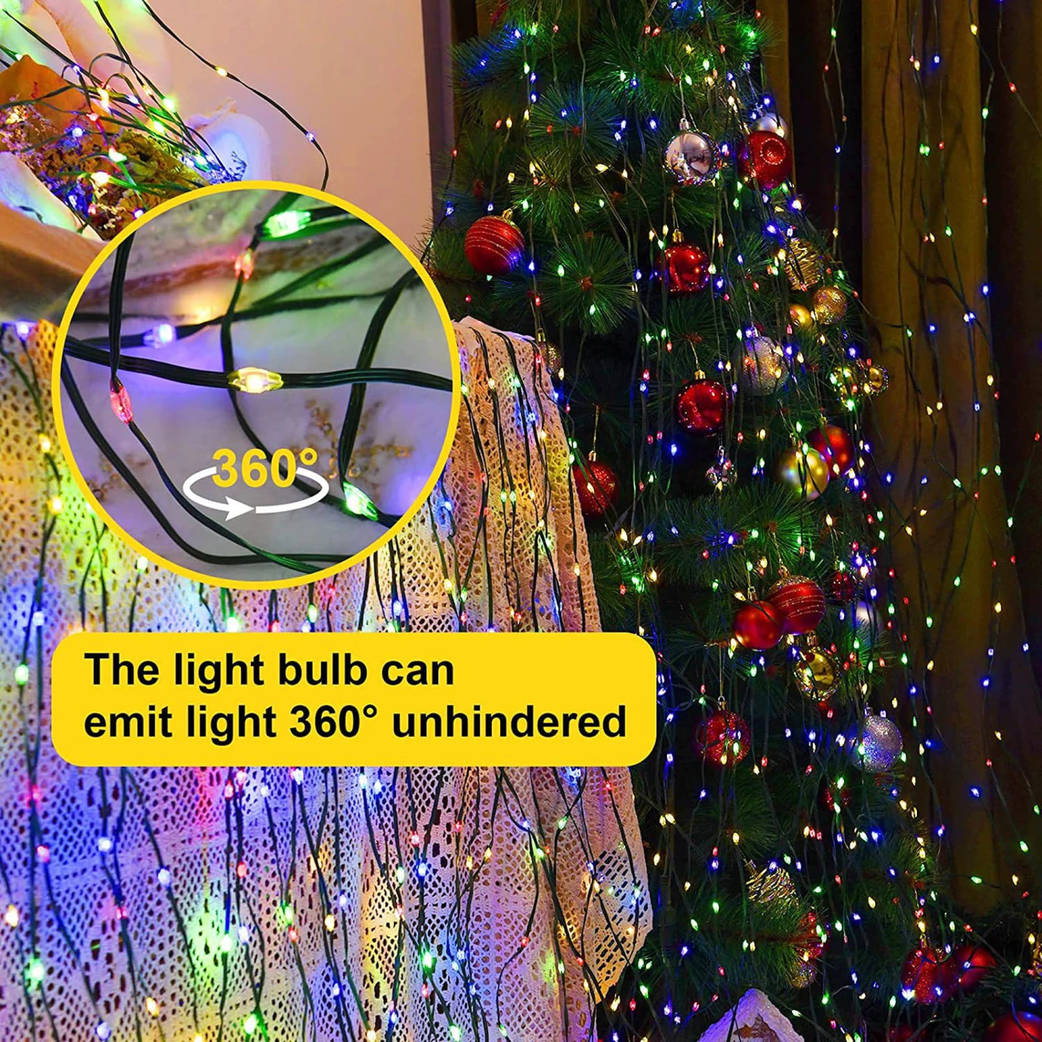 USB Remote Control Light String Christmas Tree LED Light String