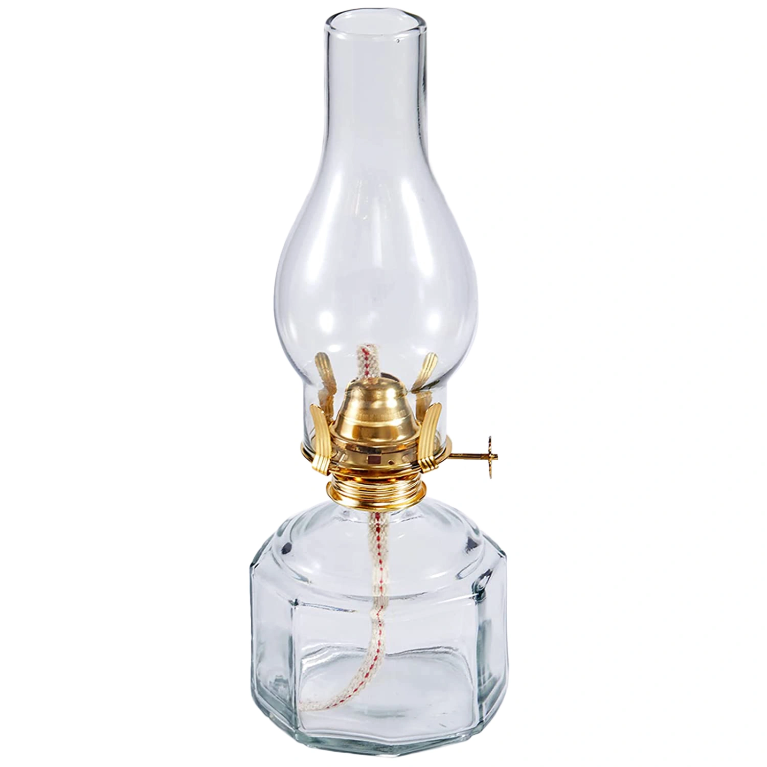 Glass Kerosene Lamp Vintage Hurricane Lamp Oil Lantern for Indoor Use