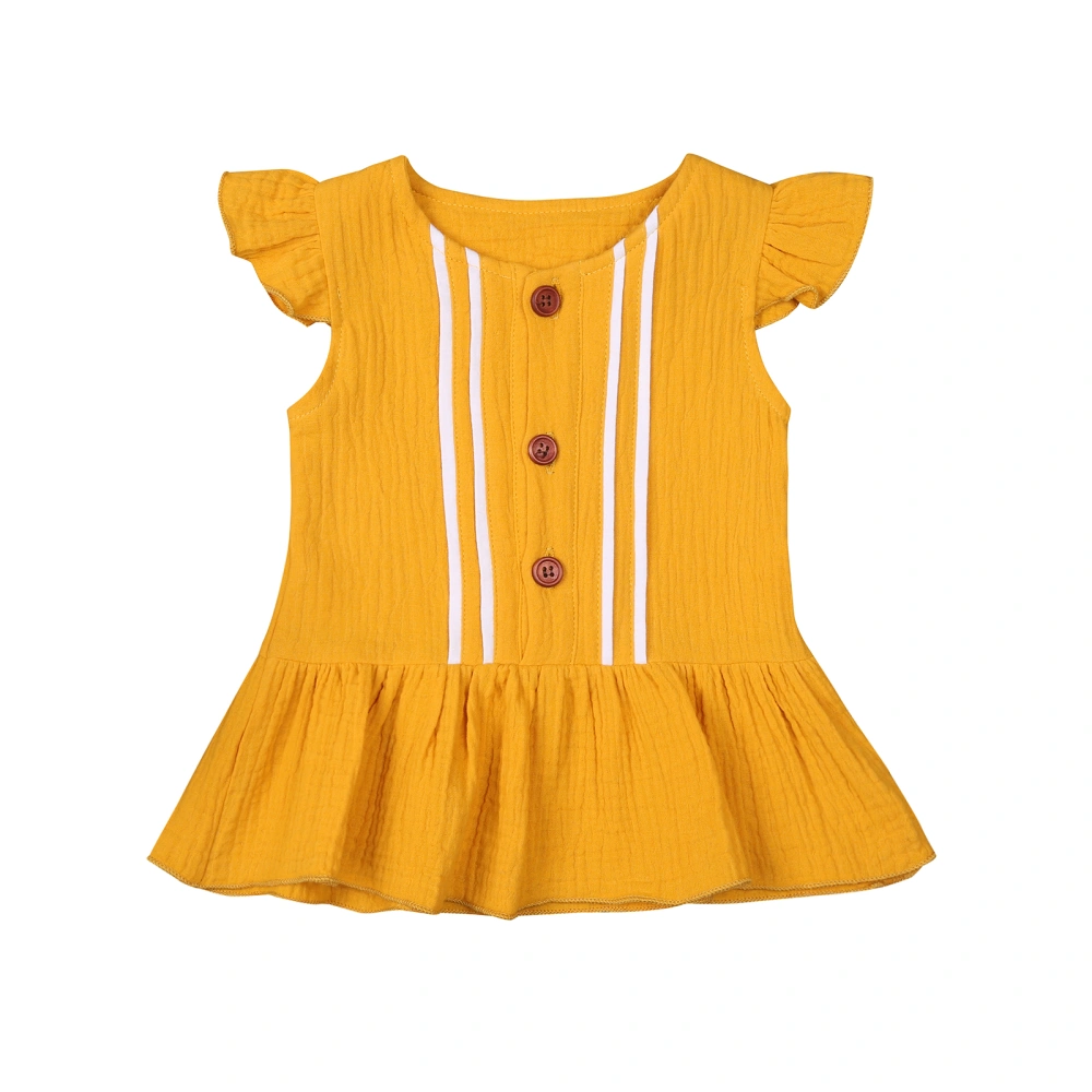 Kids Baby Girls Fashion Fly Sleeve Dress Children Girls Stylish Dress