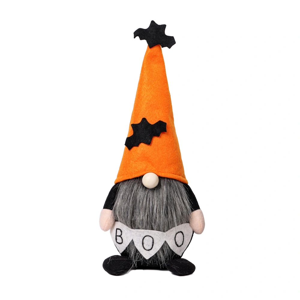 Halloween Gnome Decoration, Handmade Swedish Tomte Gnome Plush Doll