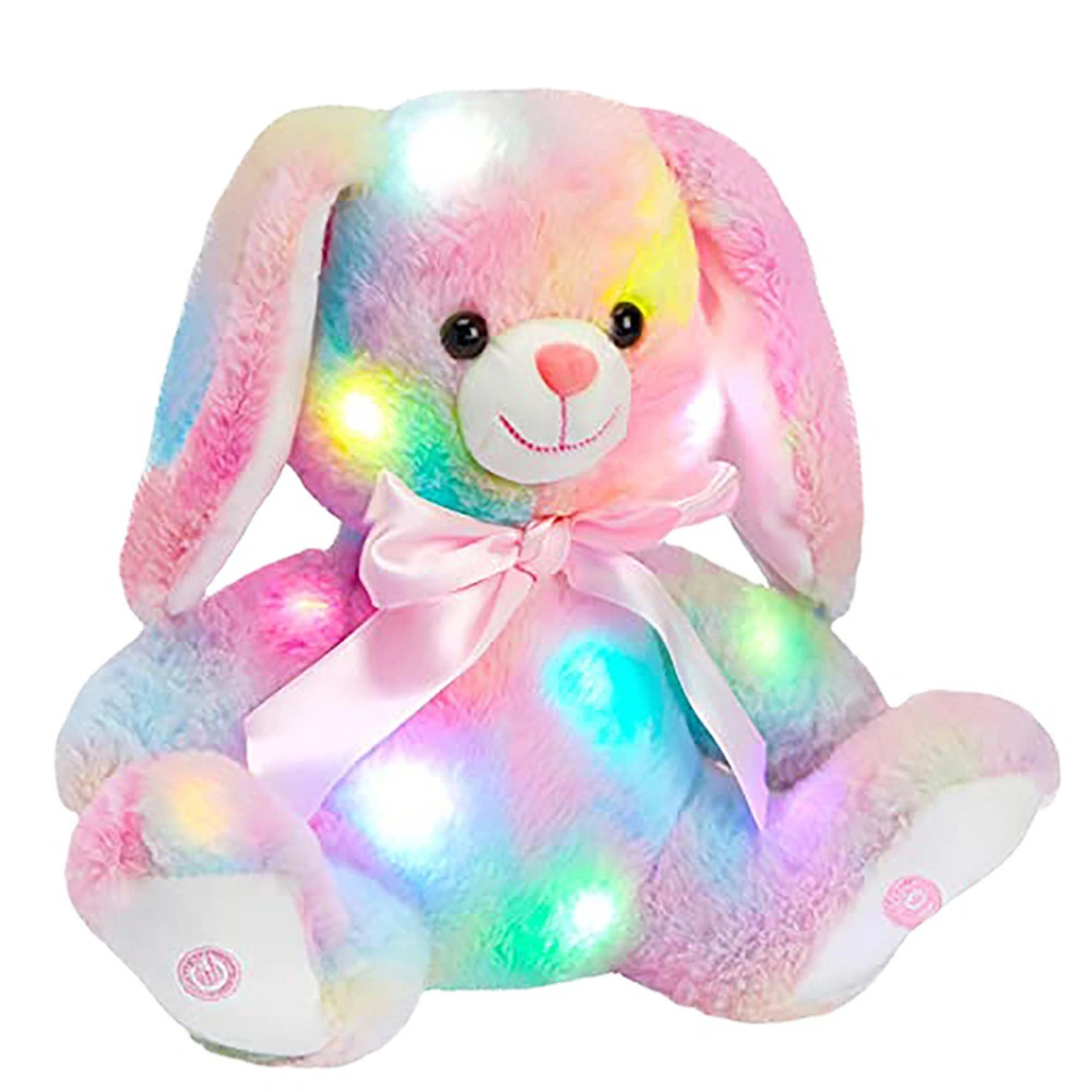 Electronic Plush Toy with Light, Rabbit/Bear Sing Song Stuffed Doll