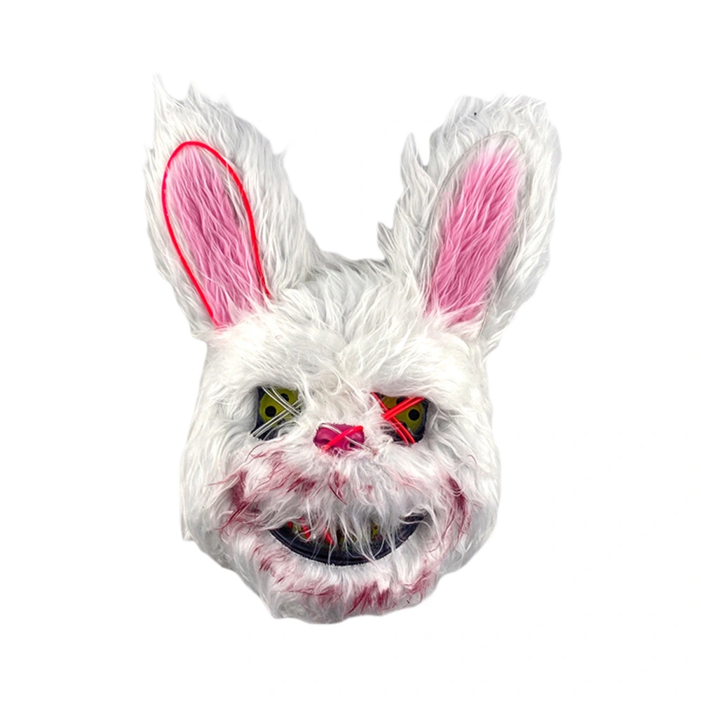 Scary Rabbit Facewear Light up LED Halloween Facewear Bunny Headwear