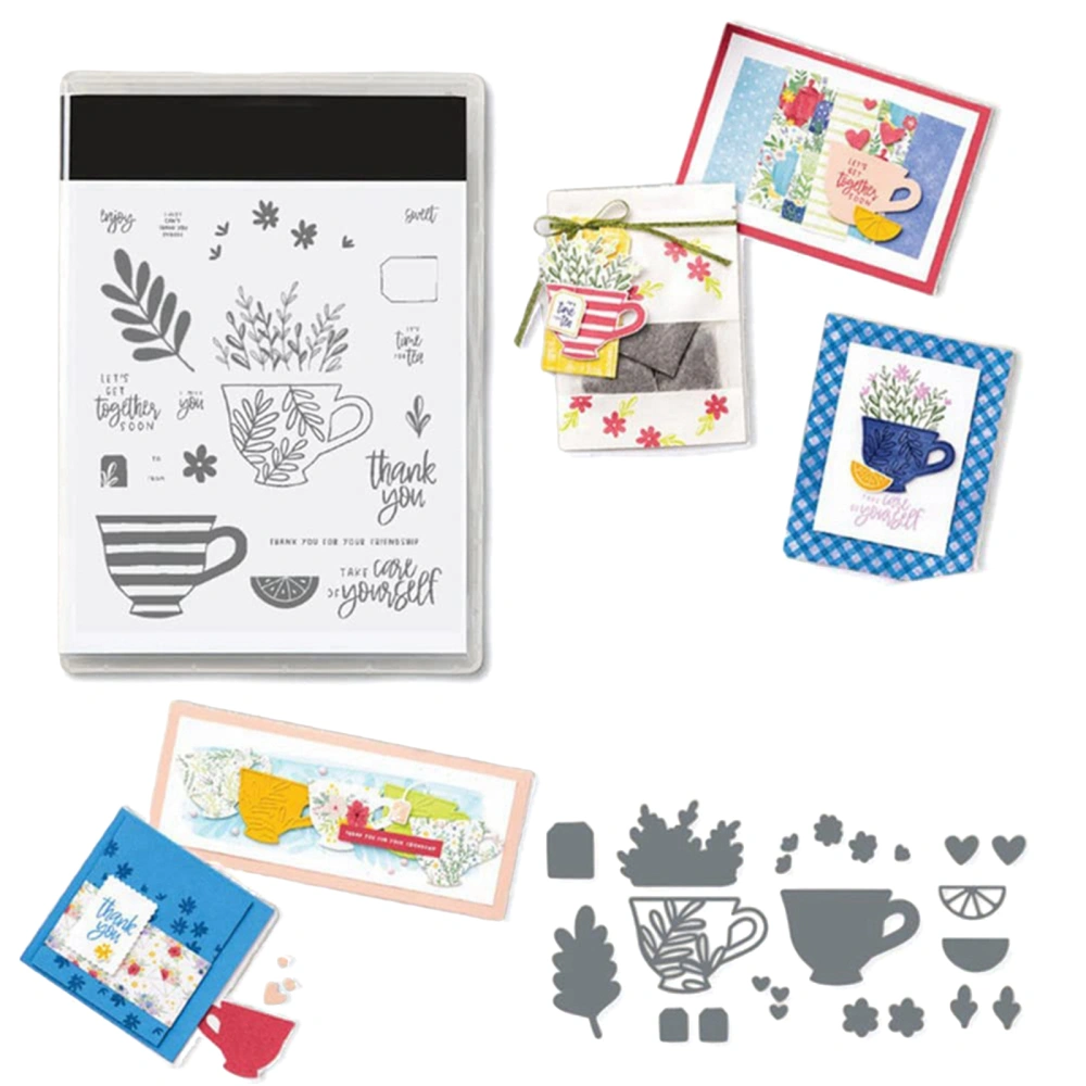 Clear Stamp & Metal Cutting Die Set for DIY Scrapbooking Album