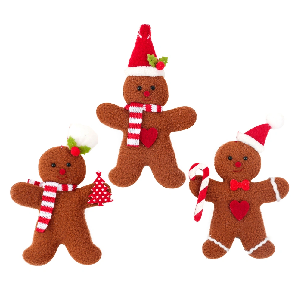 Christmas Pendants, Cartoon Gingerbread Man Shaped Hanging Artware