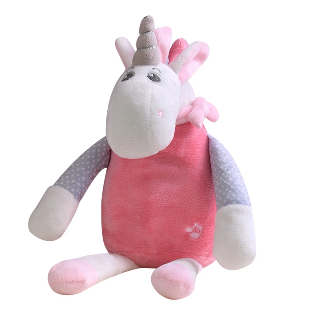 Cartoon Animal Stuffed Plush Doll Baby Soothing Toy with Music Light