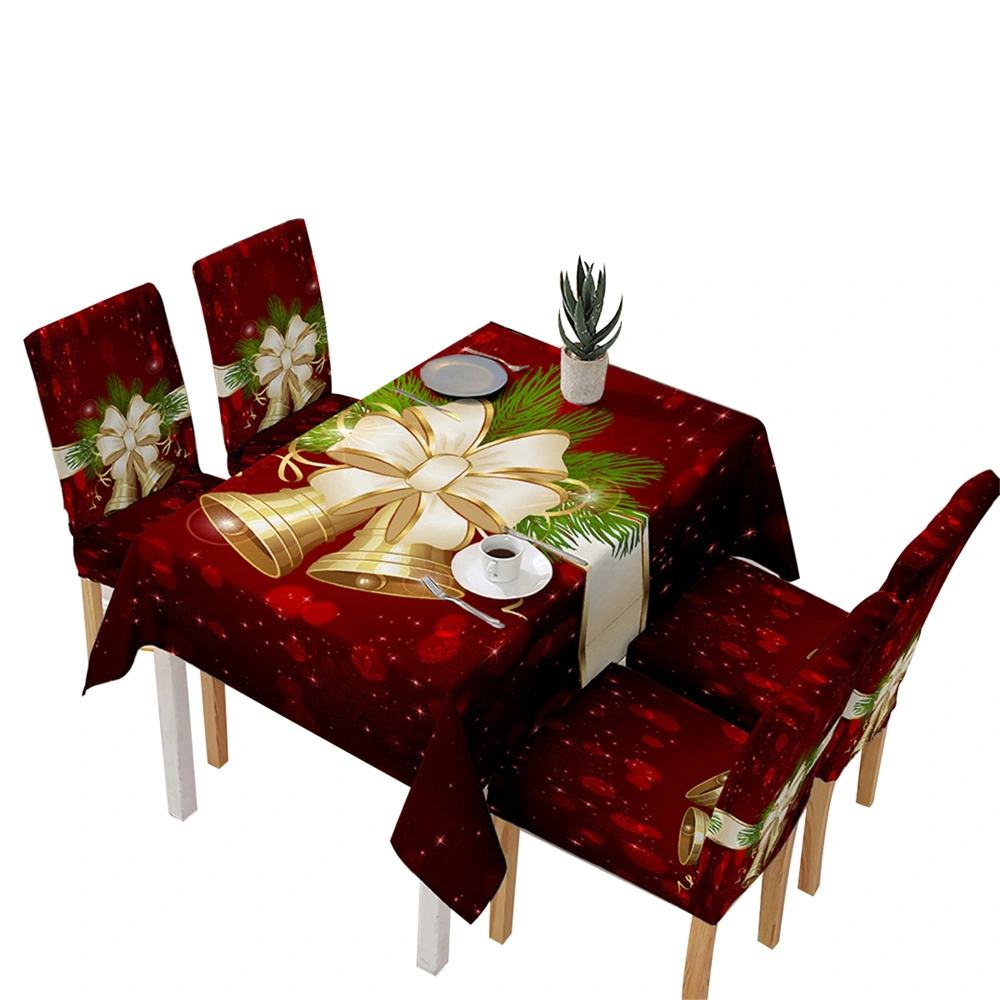 Xmas Table Cloth/Chair Cover, Jingling Bell Christmas Tablecloth/Chair Cover