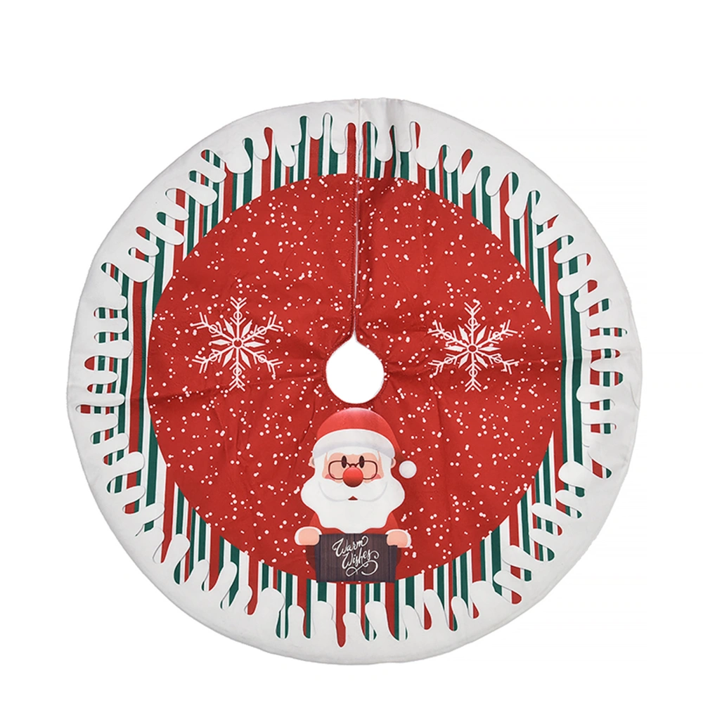 Christmas Santa Clause/ Snowman/ Elk Print Tree Skirt Decorative Tools