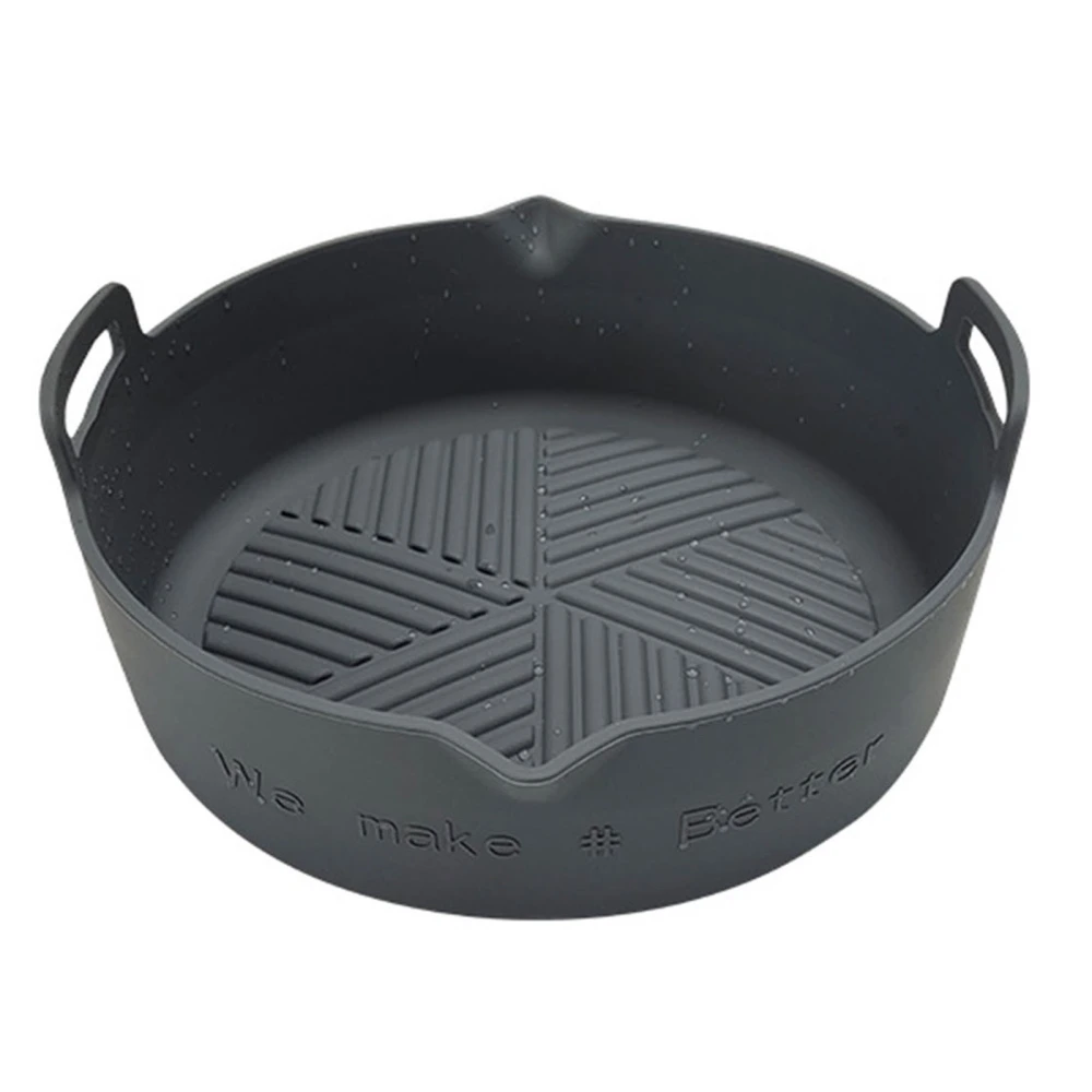 Air Fryer Silicone Pot, Reusable Round Basket Replacement Liner