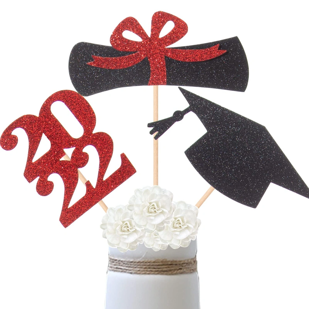 2022 Graduation Party Decoration, Hat Number Shape Table Toppers