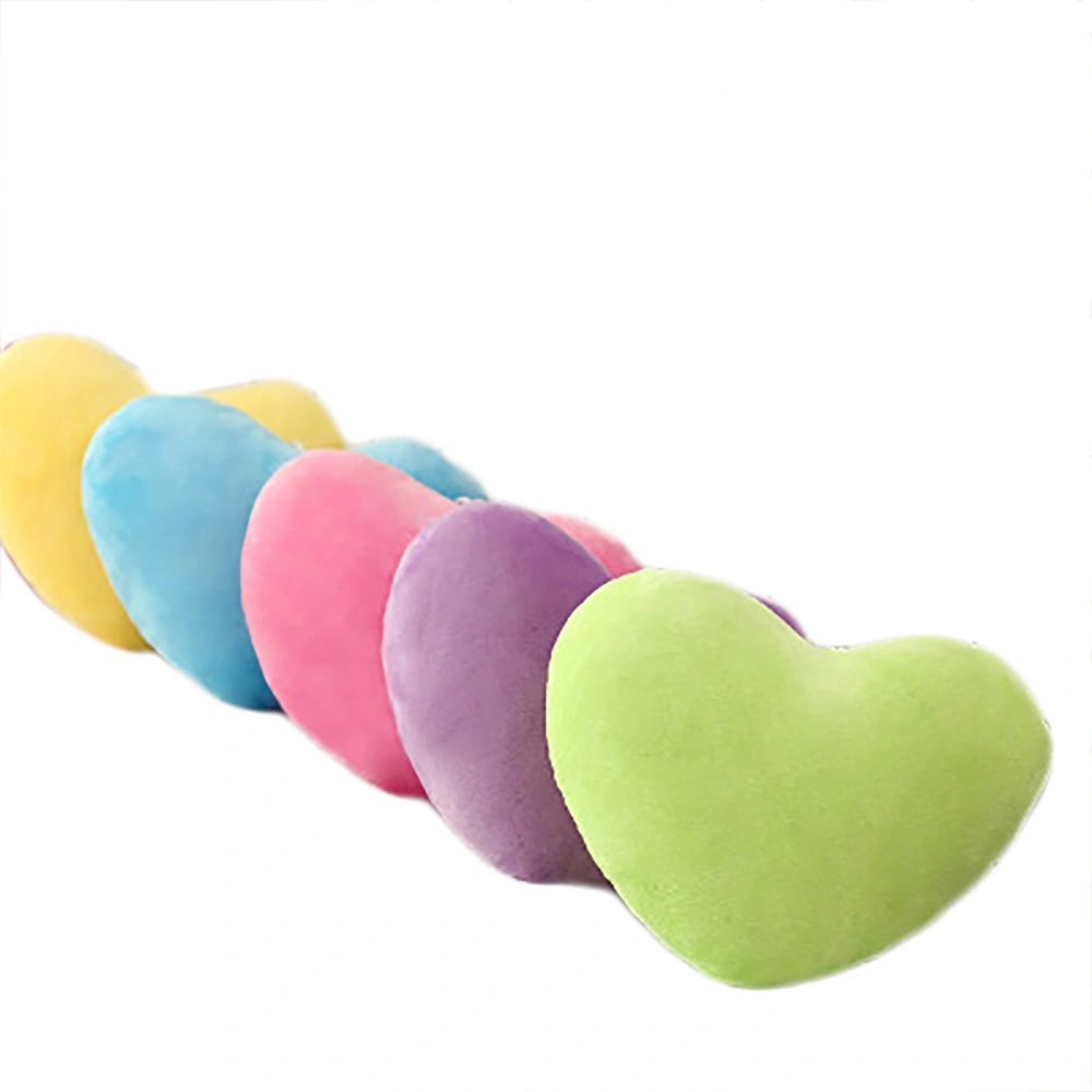 Throw Pillow, Heart-Shaped Pillow Back Cushion Plush Doll Stuffed Toys