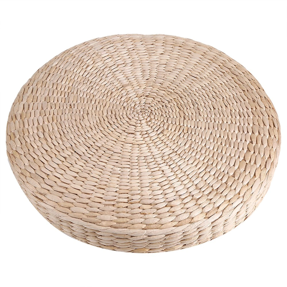 Straw Weaving Round Seat Cushion, Handmade Floor Sitting Pad