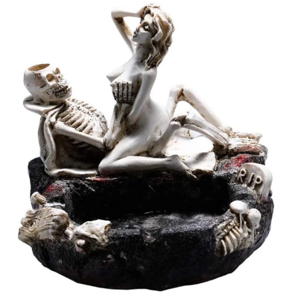 Creative Ashtray, Halloween Decorative Skeleton Shaped Tobacco Jars