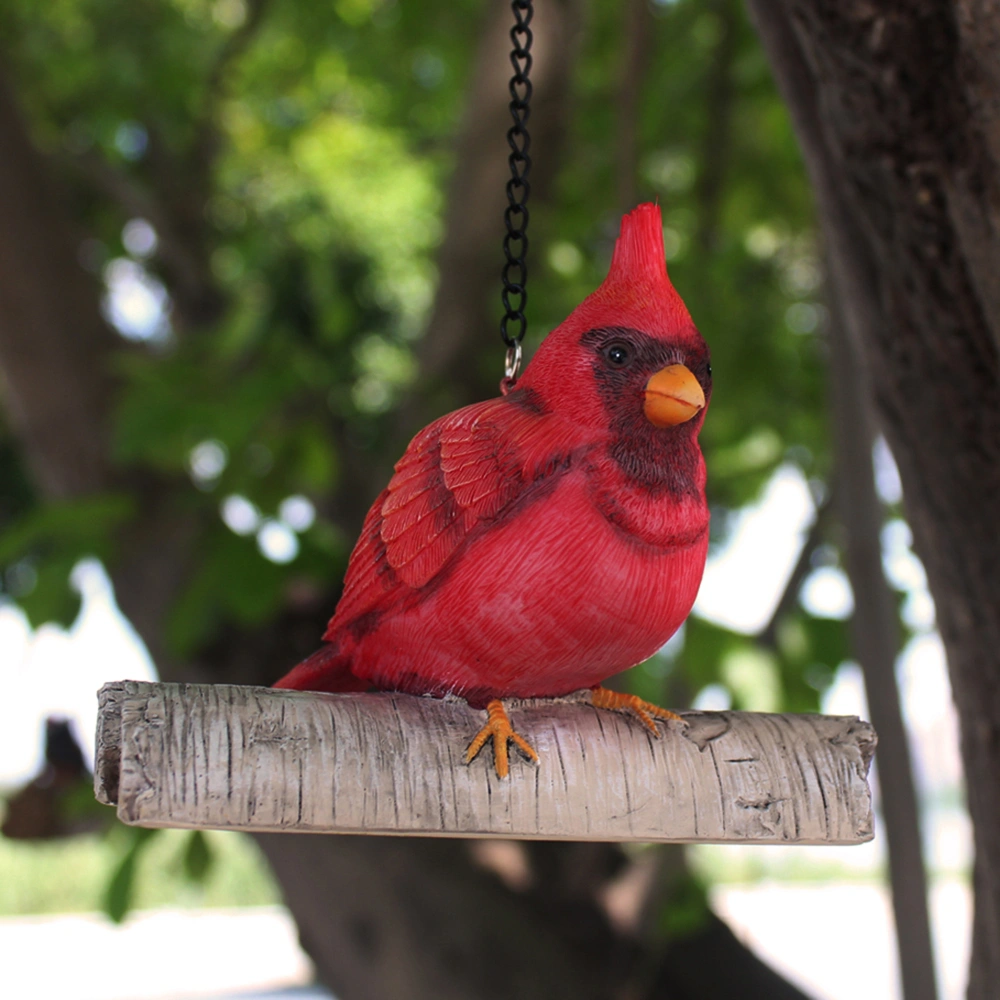 Hanging Ornament, Cartoon Bird Decorative Resin Pendants Wind Chime