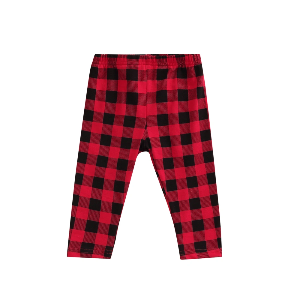 Baby Pants Plaid Straight / Wide-Leg Loose Fall Boys Girls Trousers