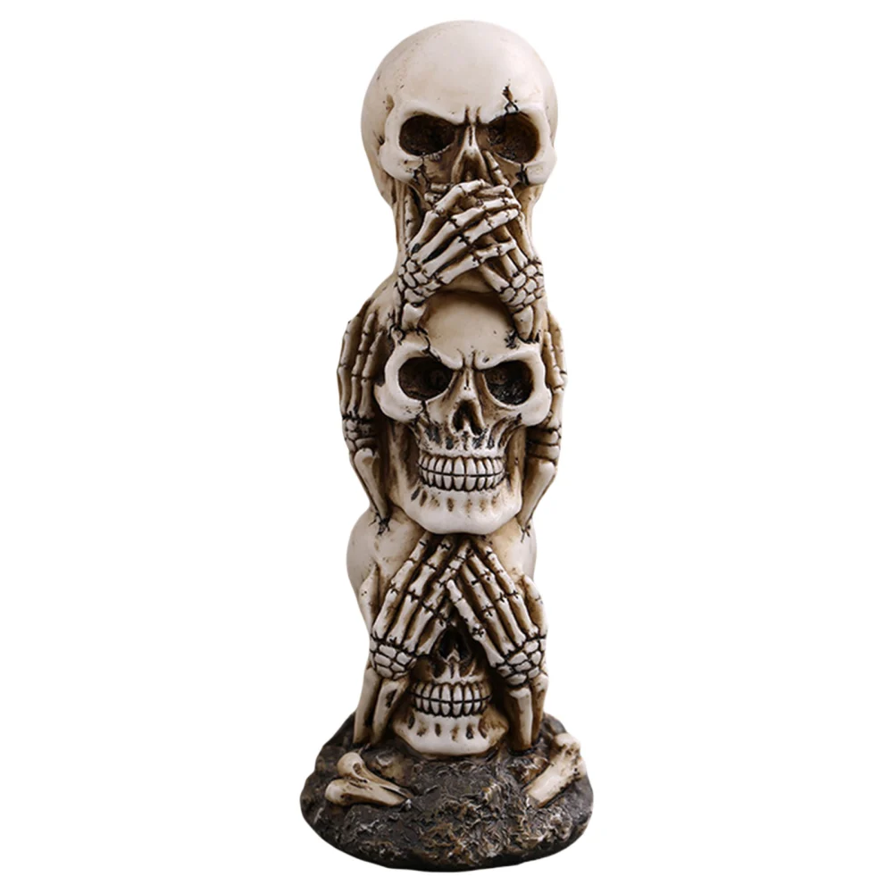 Halloween Horror Skull Ornament Human Skull Model Decoration