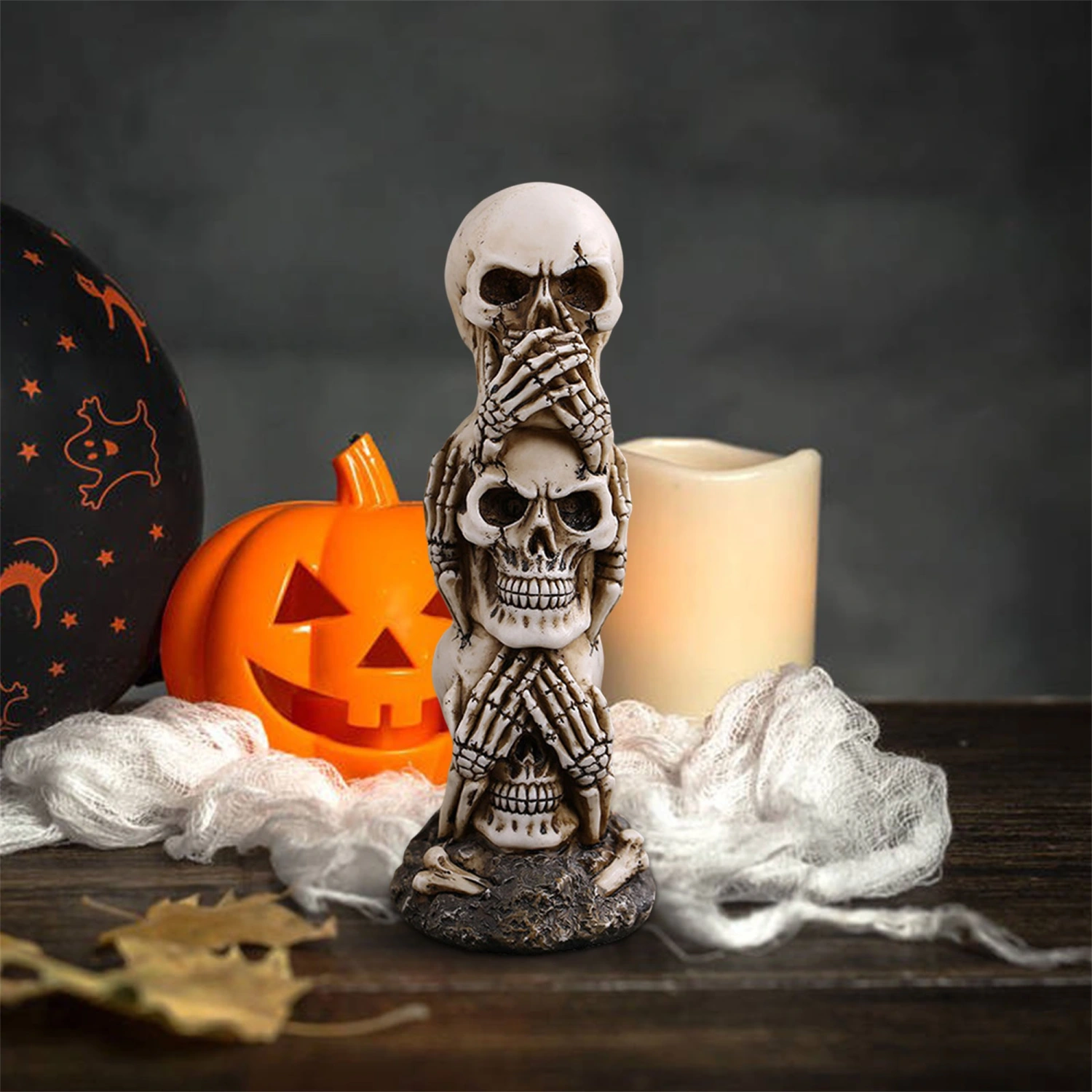 Halloween Horror Skull Ornament Human Skull Model Decoration