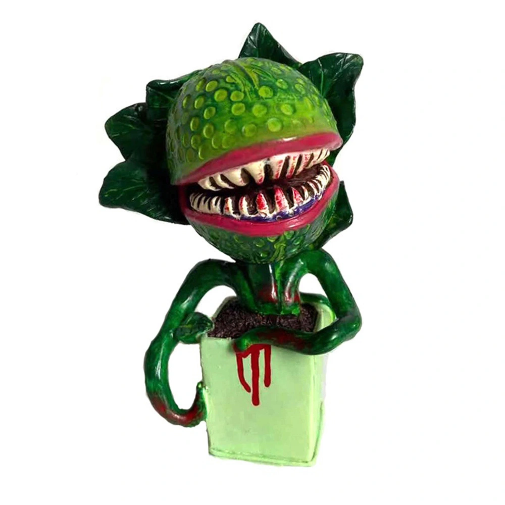 Horror Piranha Flower Garden Statue Cannibal Plant Figurines Decor