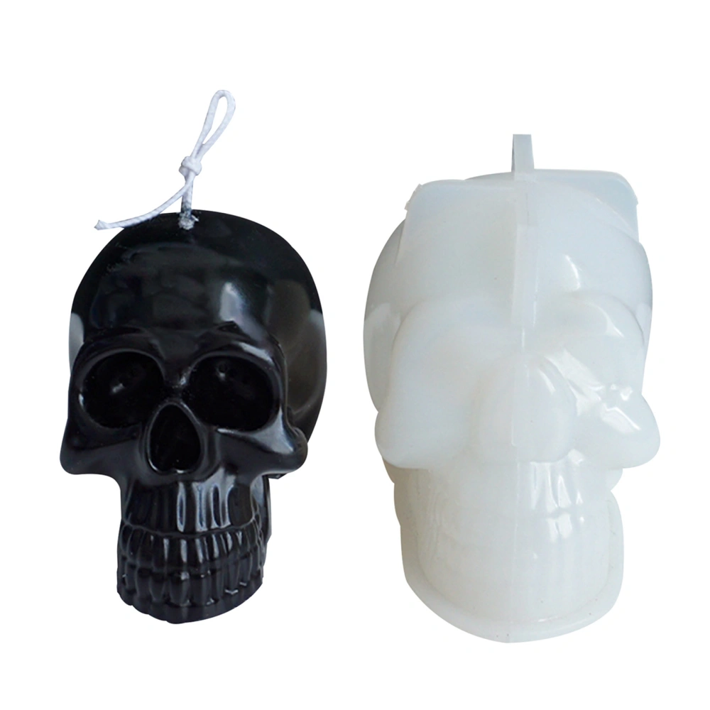 Candle Mould, Household 3D Skull Shape Silicone Mold DIY Molding Tools