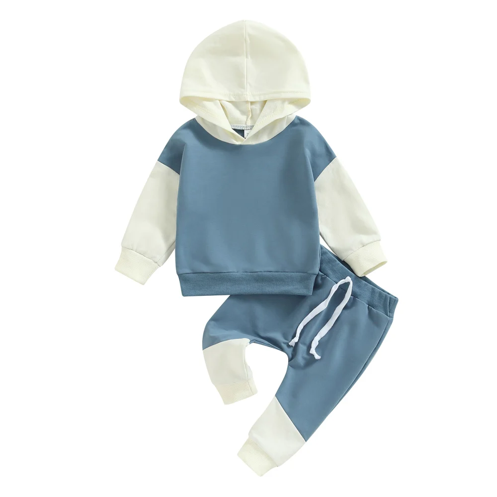 Toddler Boys 2pcs Tracksuit Long Sleeve Hoodie Sweatshirt and Pants 