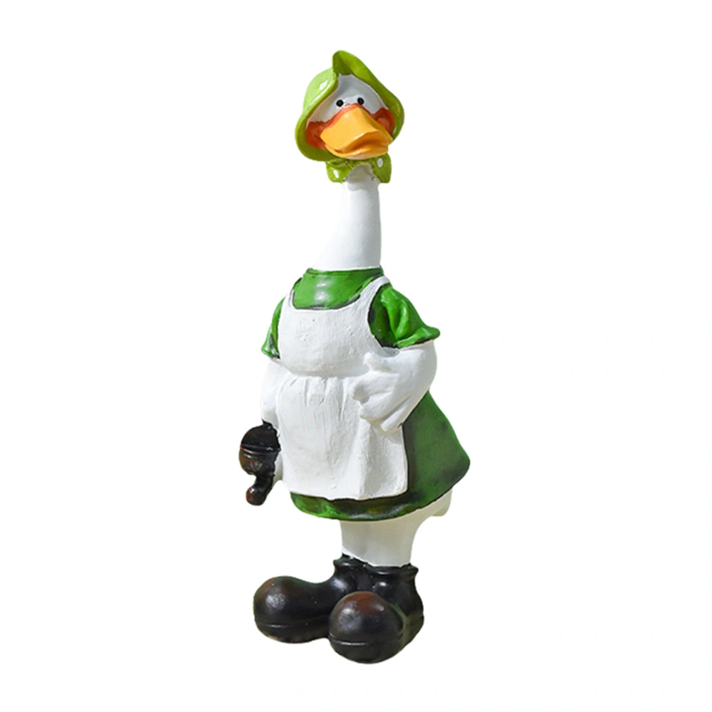 Garden Statues Couple Duck, Outdoor Decorations Cute Ducks Figurine