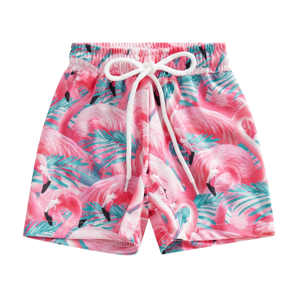 Toddler Baby Swim Shorts, Tropical Print Quick Dry Swimming Trunks