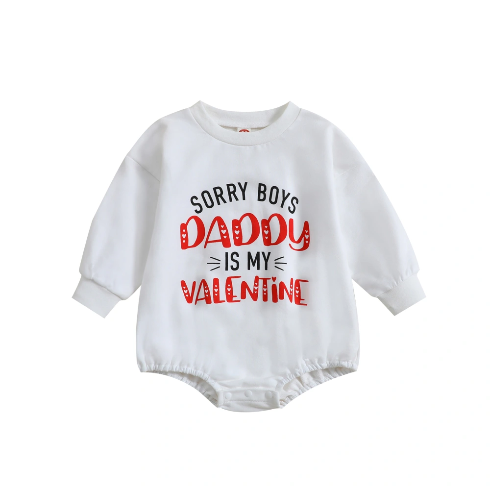 Baby Boy Girl Romper, Long Sleeve Letters Casual Fall Jumpsuit 