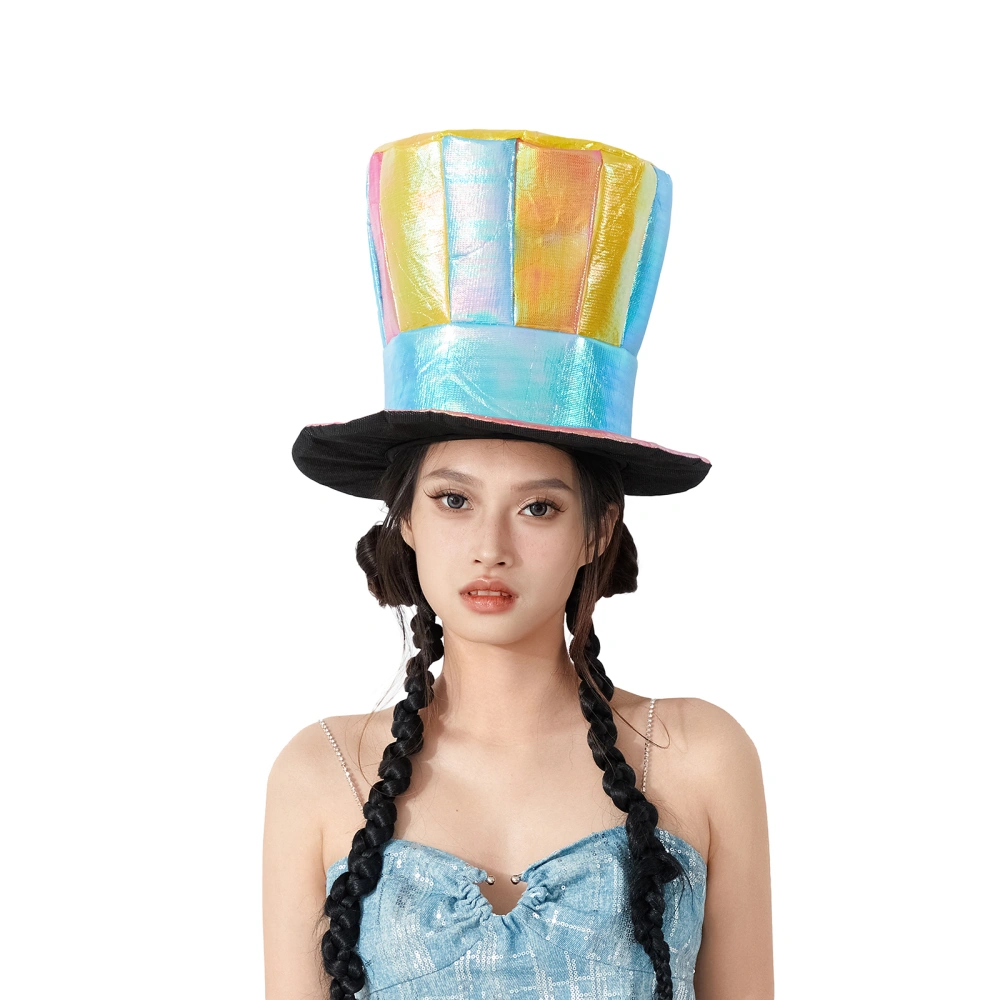 Halloween Clown Hat, Colorful Top Hat Party Favor for Stage Show