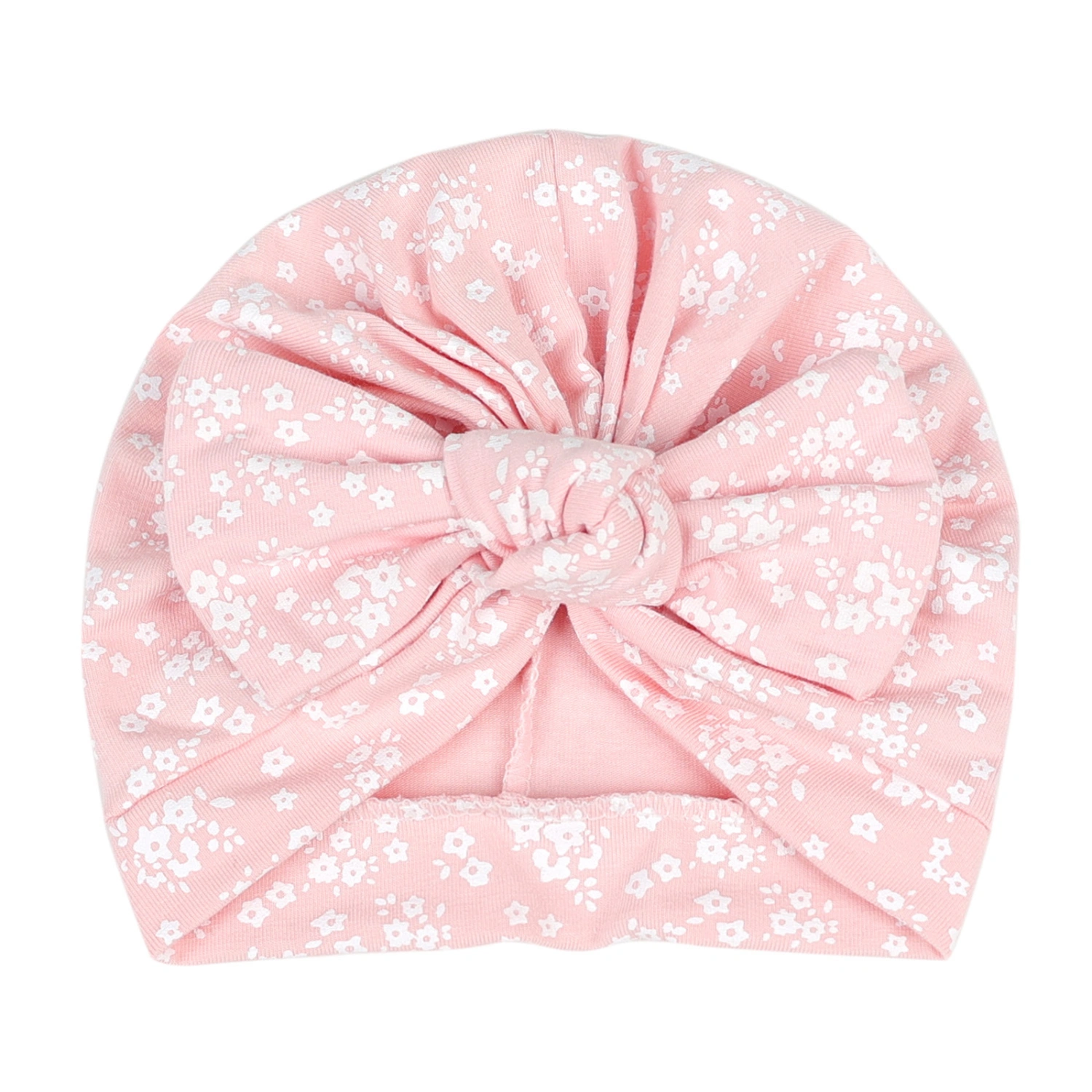 Baby Turban Hat Floral/Striped Cap Knotted Bowknot Hospital Hat