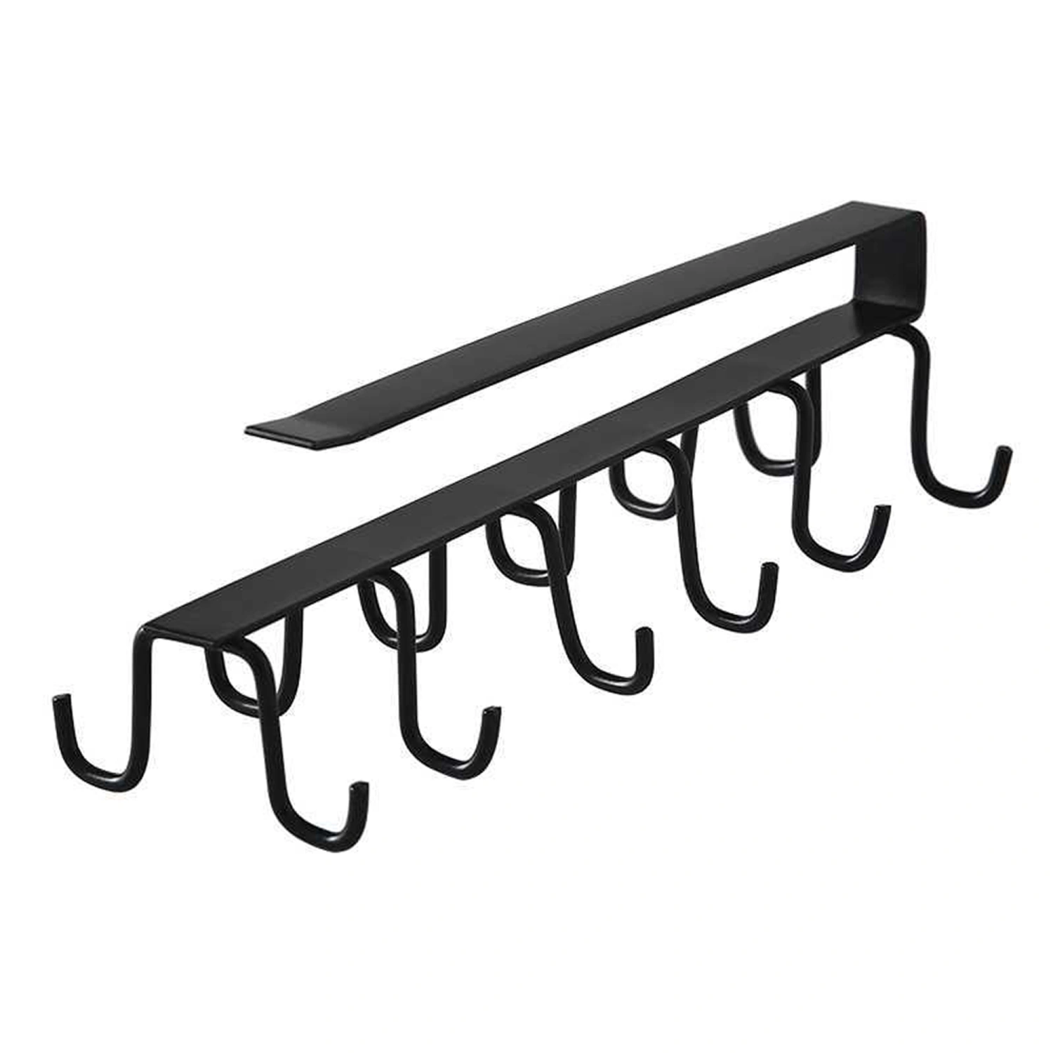 Kitchen Hook Rack, Wall-Mounted Large Capacity Iron Storage Rack