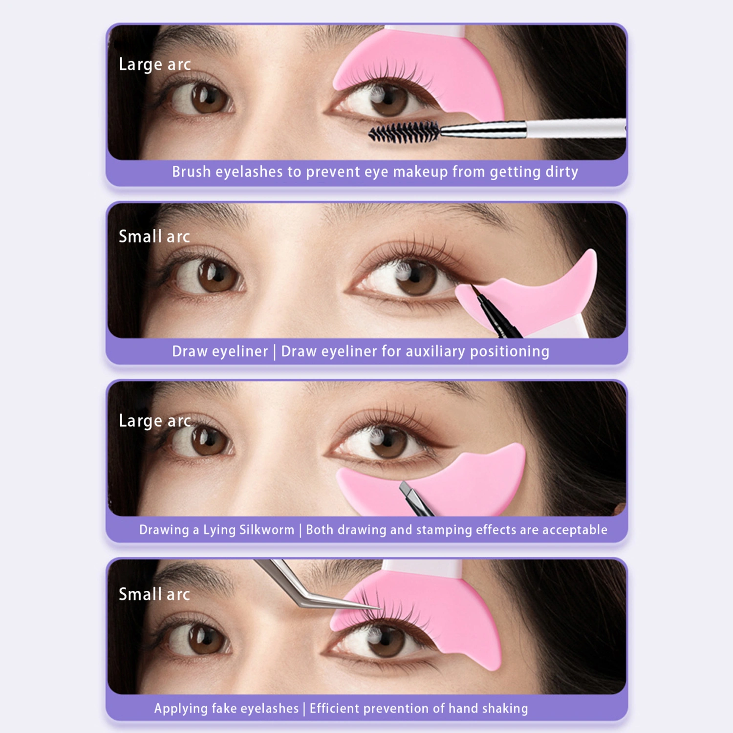 Mascara Eyelash Guard, Eyelash Eyeshadow Auxiliary Guard Tool Pads
