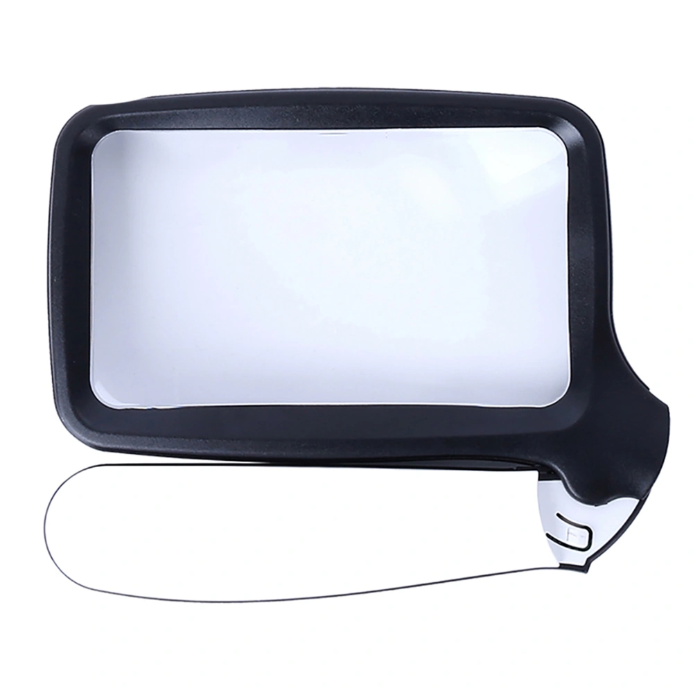 LED Light Folding Magnifier, Rectangular Square Mirror Handheld