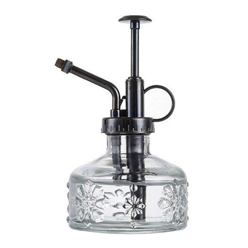 Watering Bottle with Glass Carving, Air Pressure Nozzle Plastic