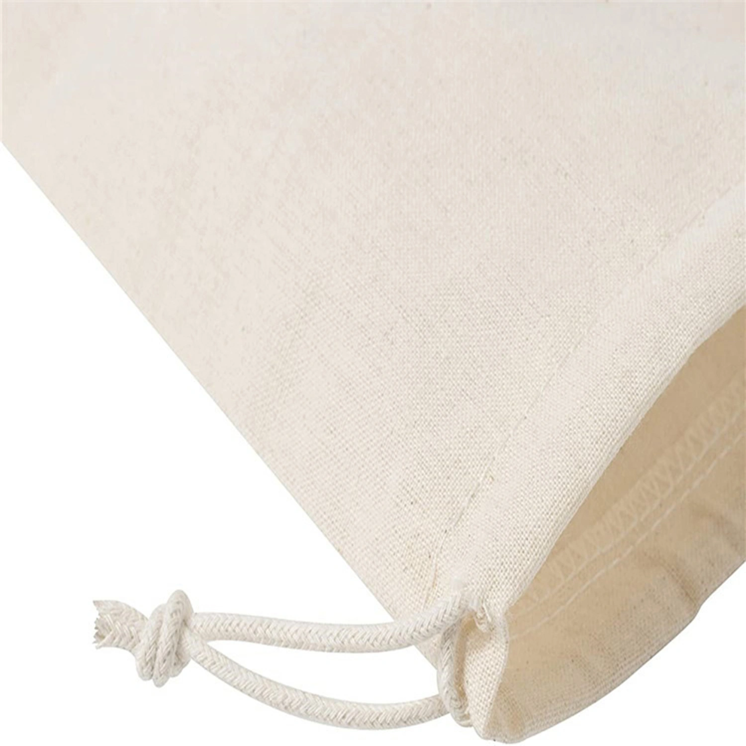 Linen Packaging Bag Adjustable Drawstring DIY Reusable Storage
