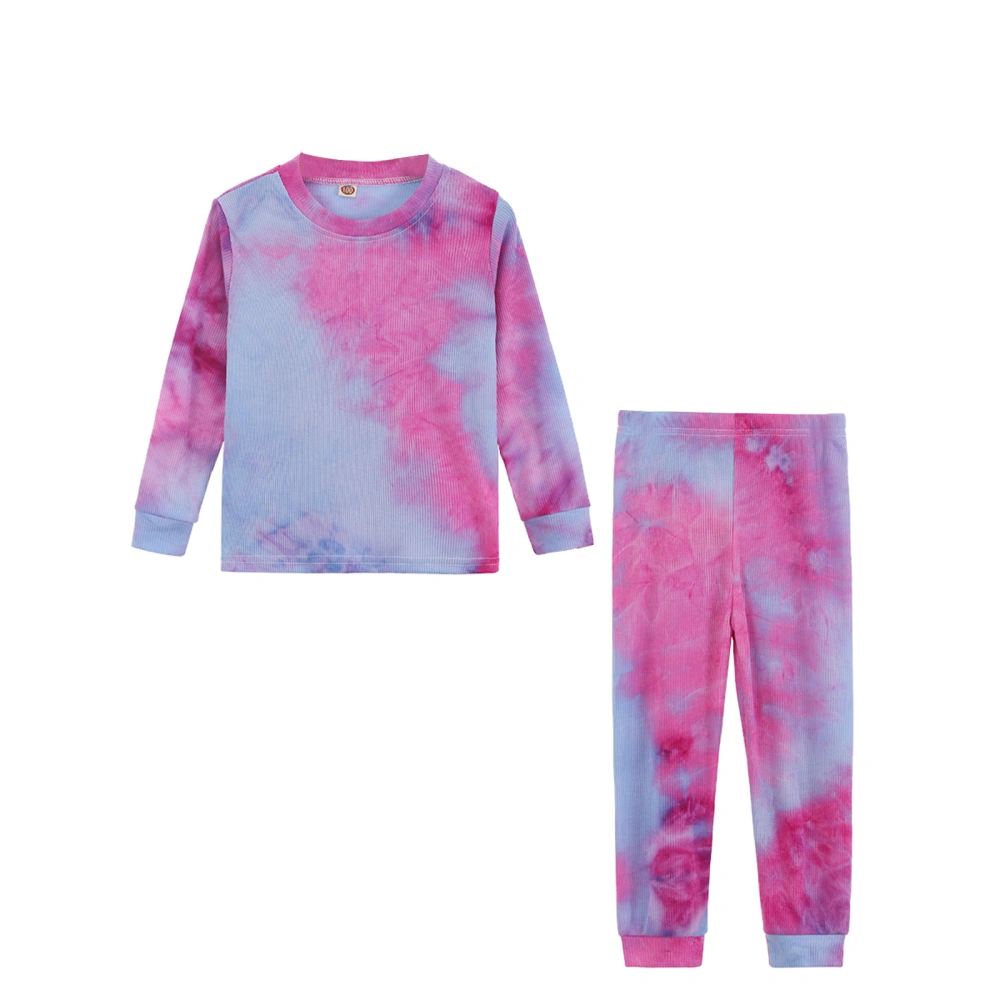 Cool Kids Tie Die Pants Set, Multi Color Long Sleeve Tops Pants