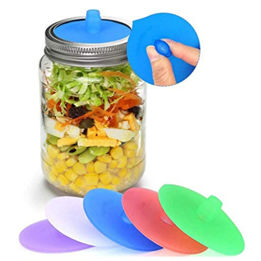 5 Pcs Bottle Cap, Wide Mouth Jar Pickle Bottle Spill-Proof Ferment Cap