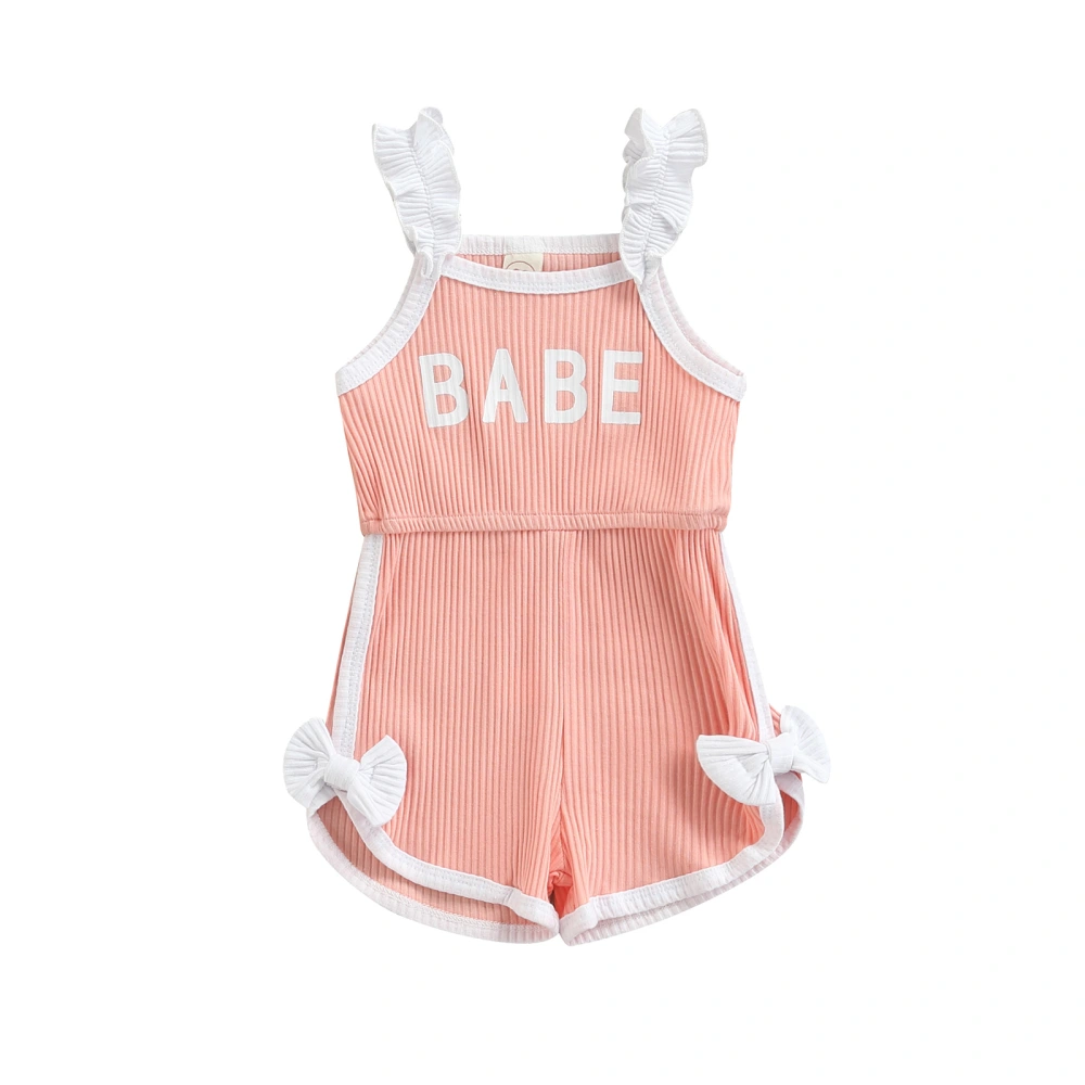 Baby Sleeveless Romper with Lace Decoration, Sweet Bow Clothing