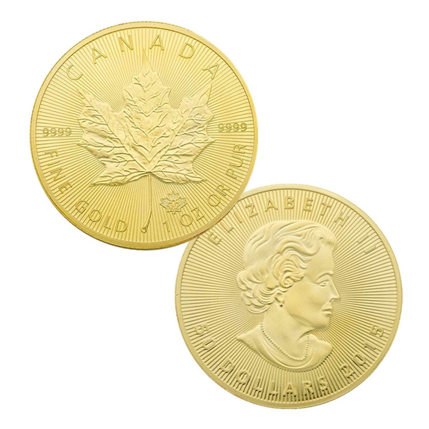 Commemorative Coin, Exquisite Maple Leaf Pattern Coin Souvenir Present