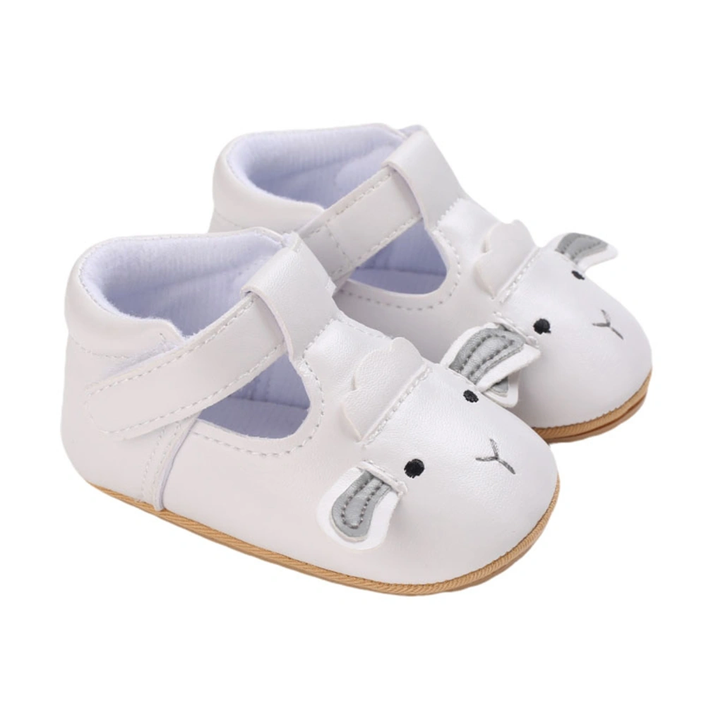 Baby Boys Girls Leather Shoes, Non-Slip Soft Sole T-Strap Crib Shoes