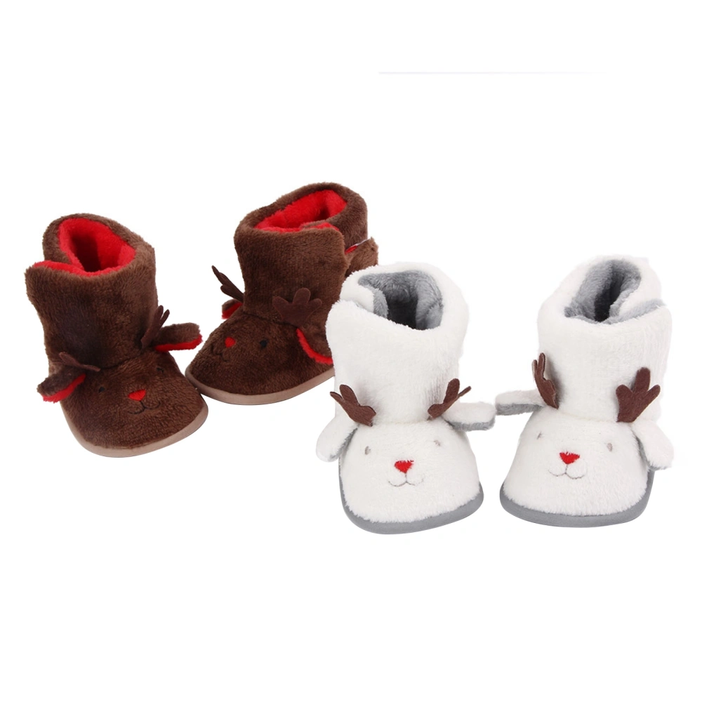 Newborn Baby Christmas Booties, Cartoon Animals First Walkers Shoes