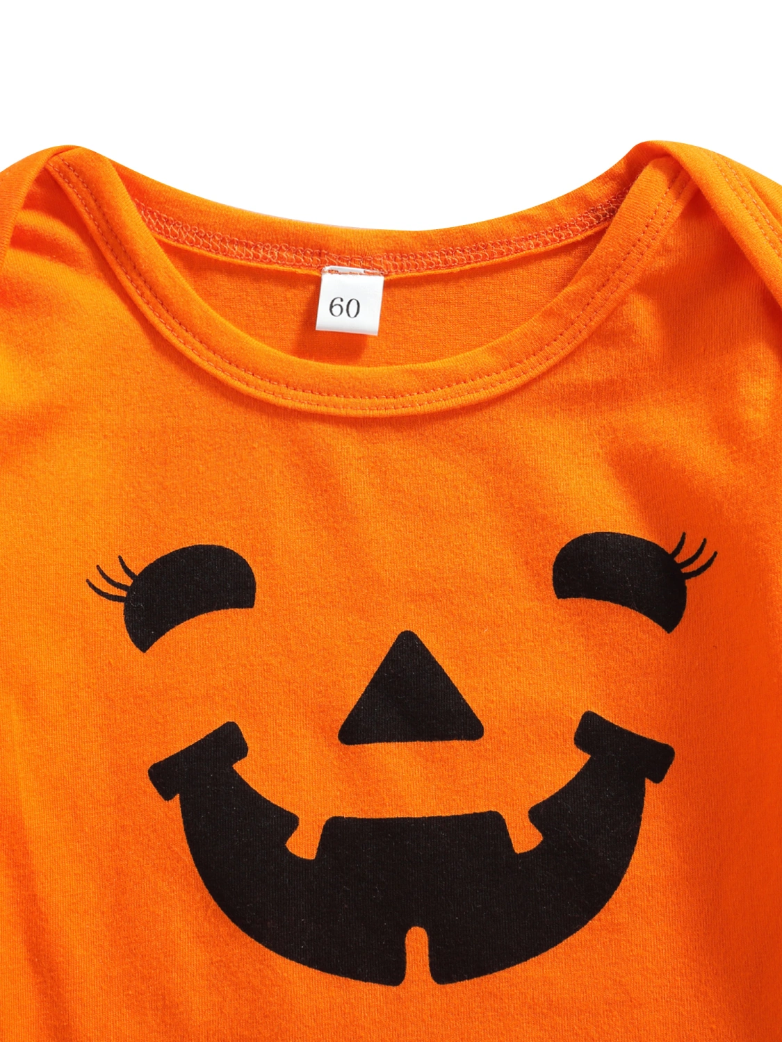 3PCS Baby Halloween Outfits, Pumpkin Romper + Tutu Skirt + Headband
