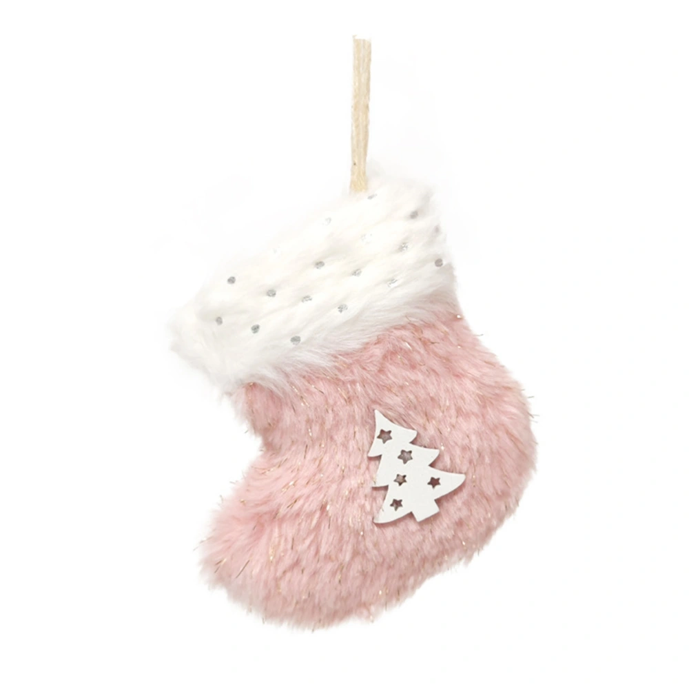 Christmas Stocking Pendant, Soft Plush Gift Bag for Christmas Tree