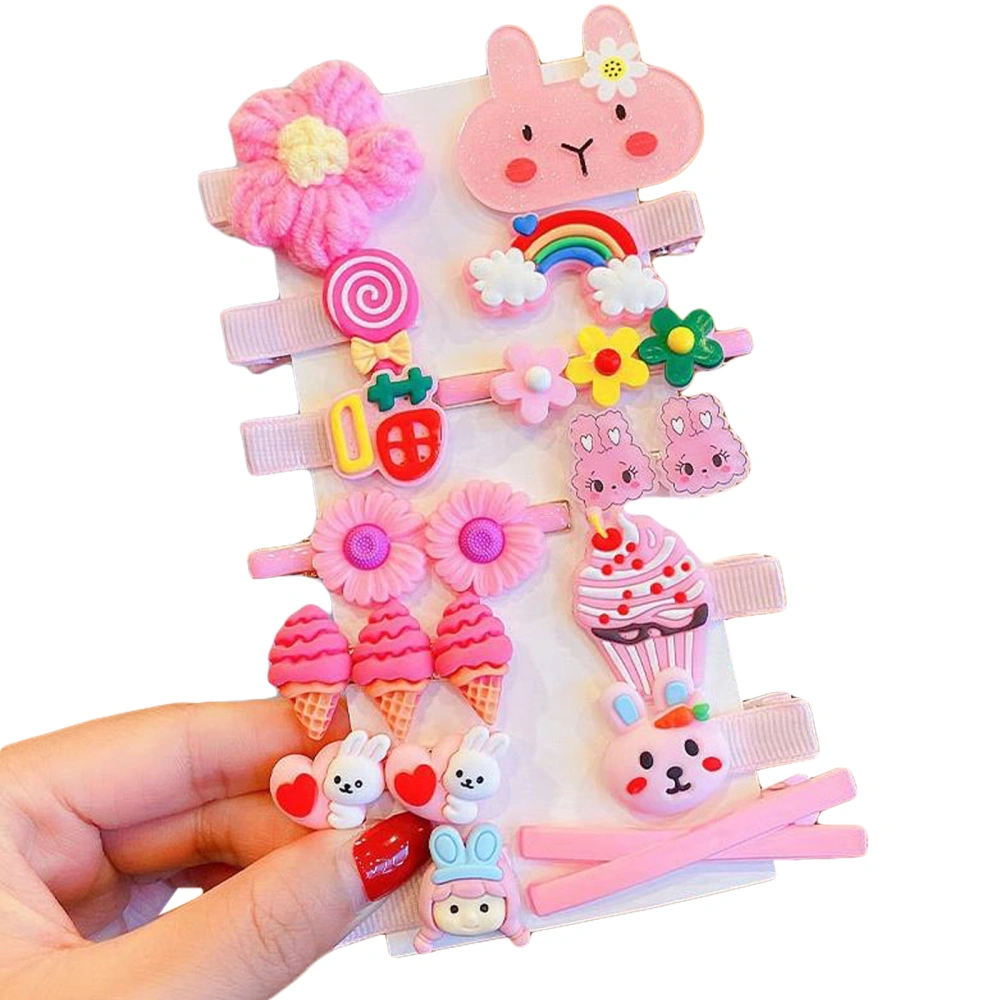 14-Piece Girls Hair Clips Set, Cute Cartoon Hairpins Hair Accessories