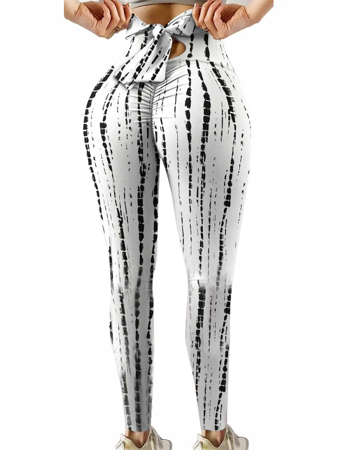 Women Casual Yoga Pants, Printing Patterns Elastic Waist Sweatpants