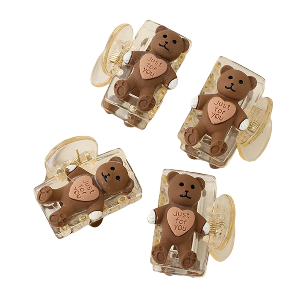 Mini Non-Slip Claw Clip, Cute Bear Hair Clip, Hair Accessories