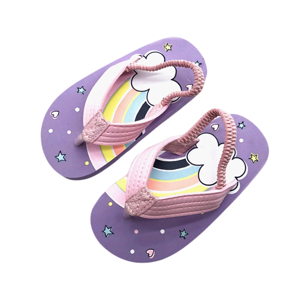 Toddler Flip Flops Shoe Little Kid Sandals with Back Strap Water Shoes