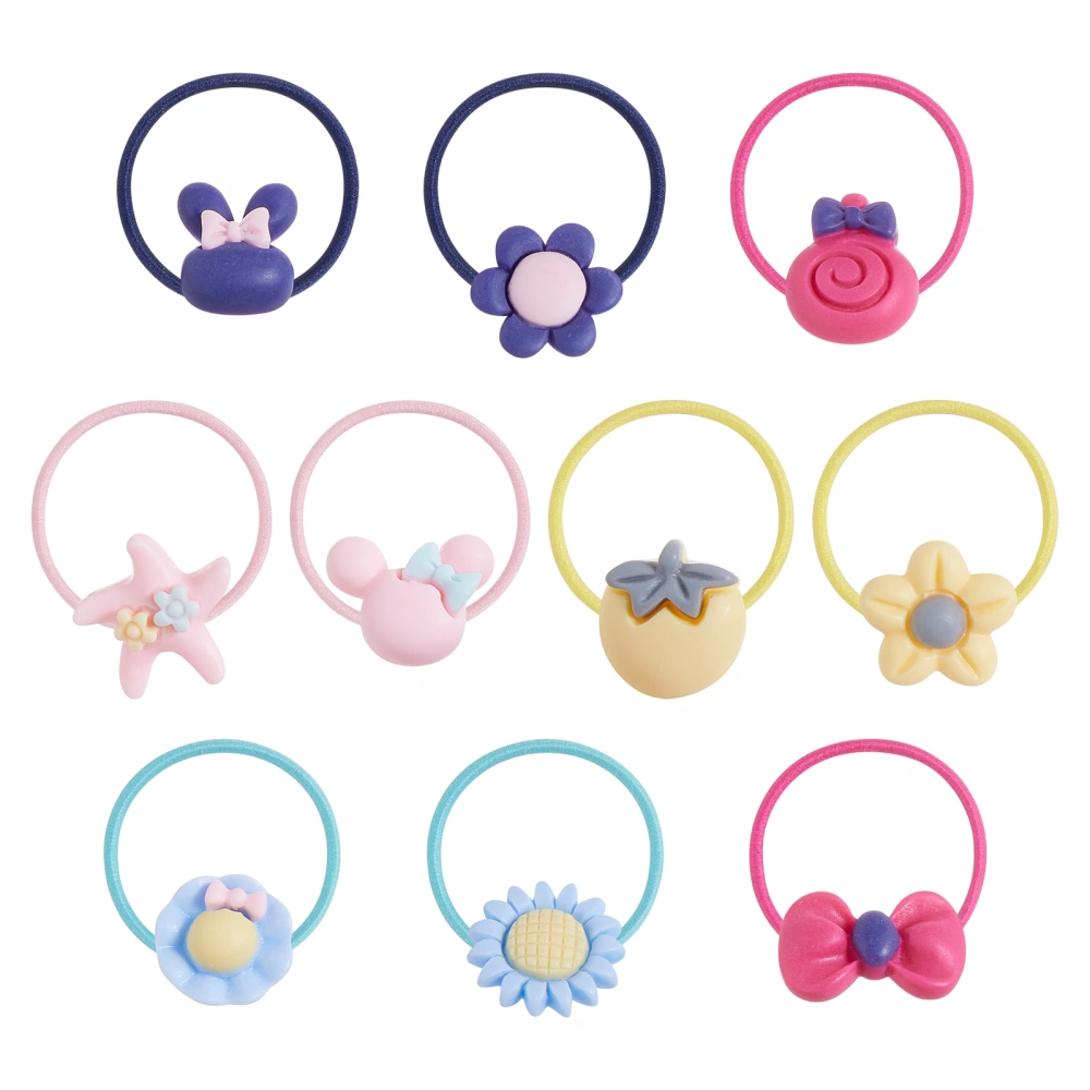 Girls Elastic Hair Ties Soft Rubber Bands Hair Bands Holders Pigtails